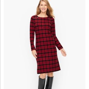 Talbots Tartan Plaid Shift Dress - Size MP